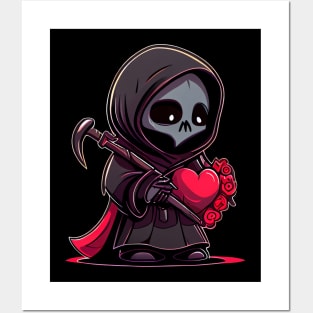 Valentine Grim Reaper Posters and Art